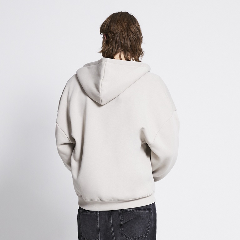 Zip hoodie "Above" Beige